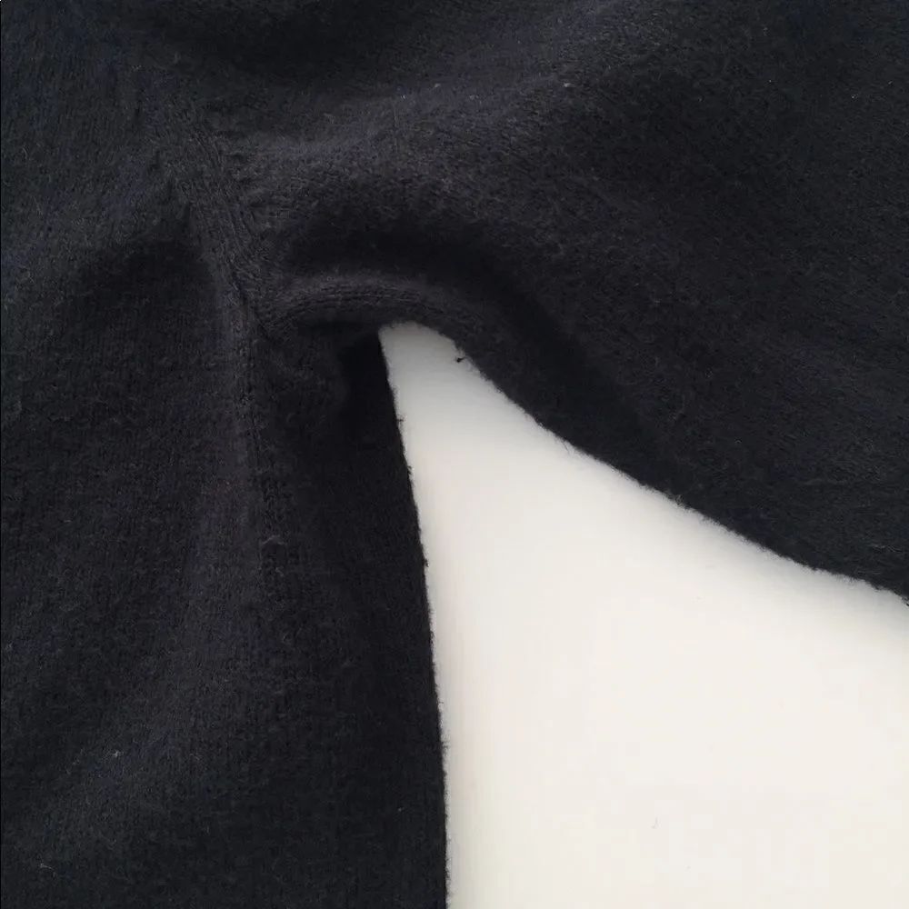L.L. Bean Black Button Front Cardigan - Picture 9 of 9